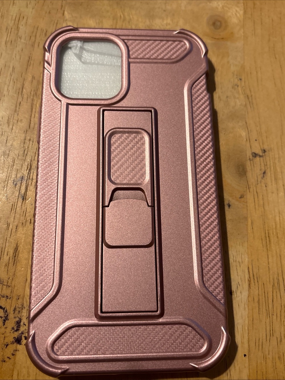 Rugged Rose Phone Case with Built-In Kickstand iPhone 12